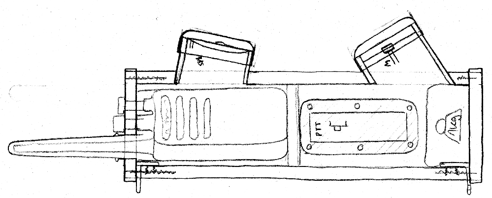 Projekt zintegrowania radiotelefonu PMR w obudowie imitującej SCR-536